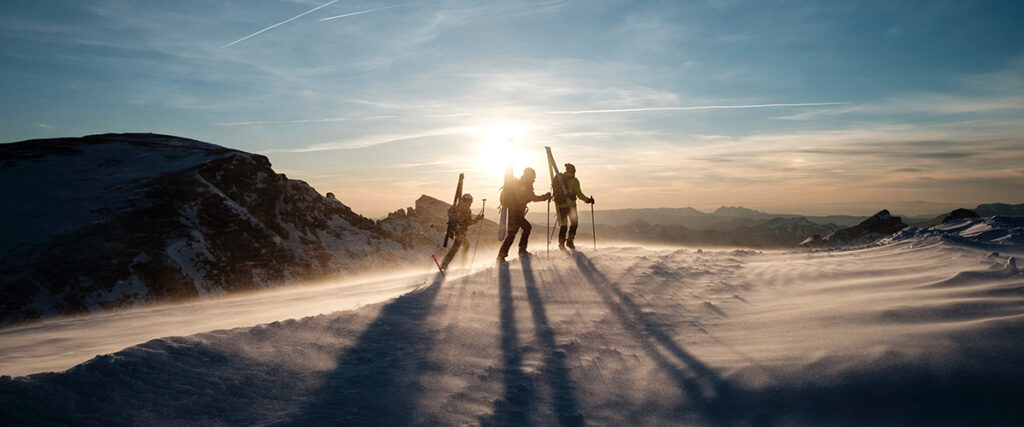 Nelly passionnée par le ski de randonnée