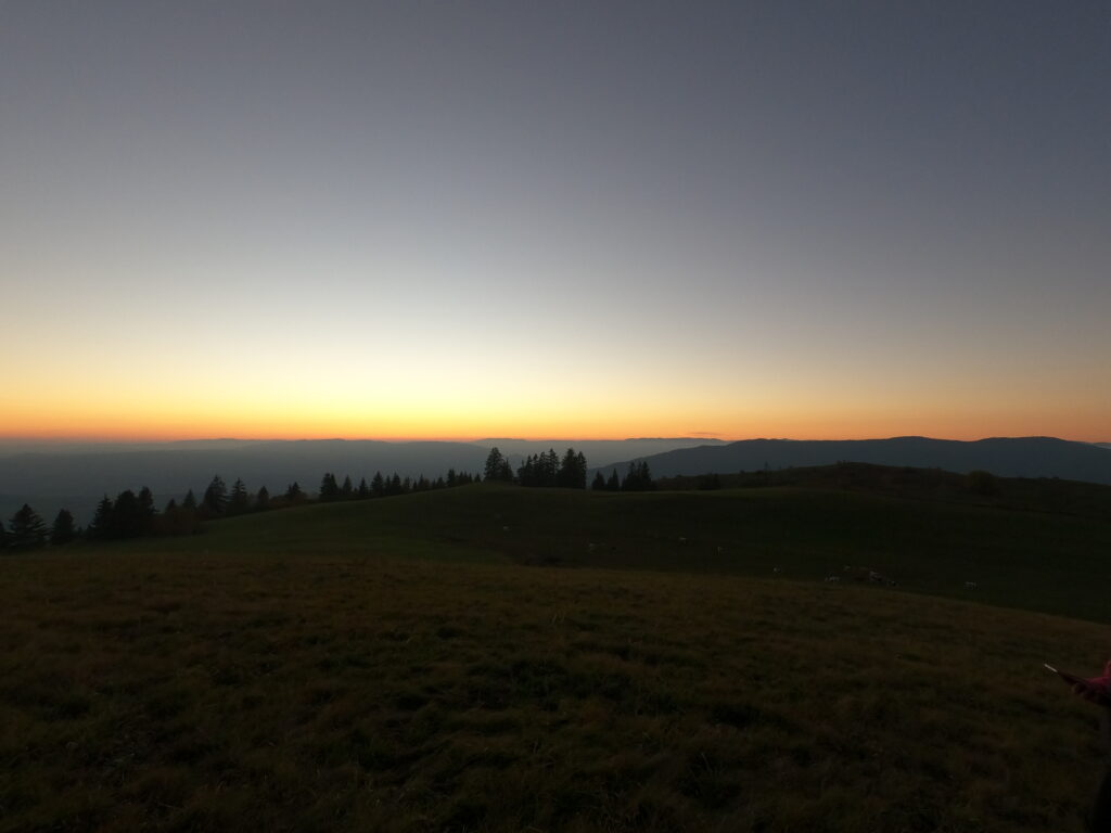 Coucher de soleil sur les hauteurs d'Annemasse