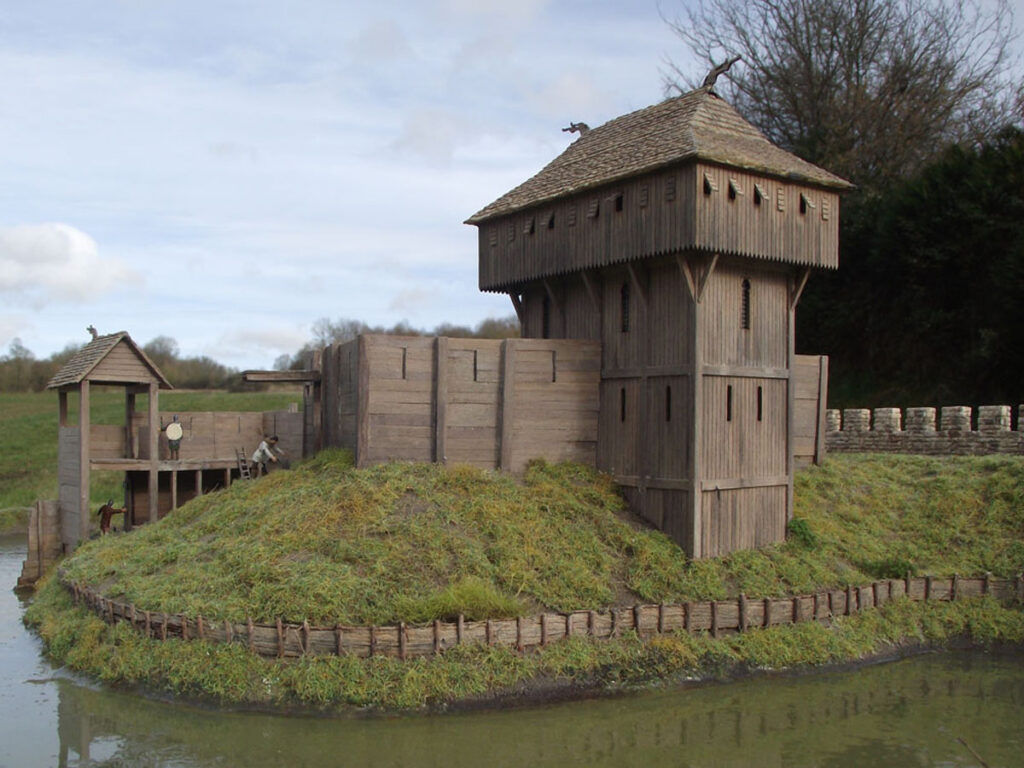 La résidence fortifiée du comte de Flandre dans sa ville de Douai vers 987 (maquette) ARKEOS 