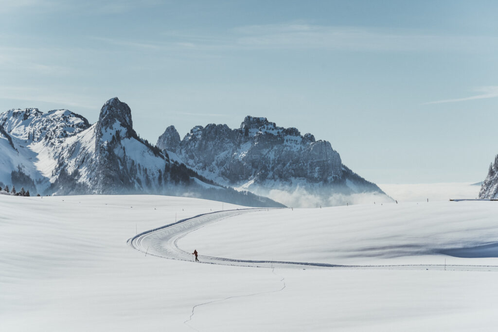 Ski de randonnée au Plateau des Glières