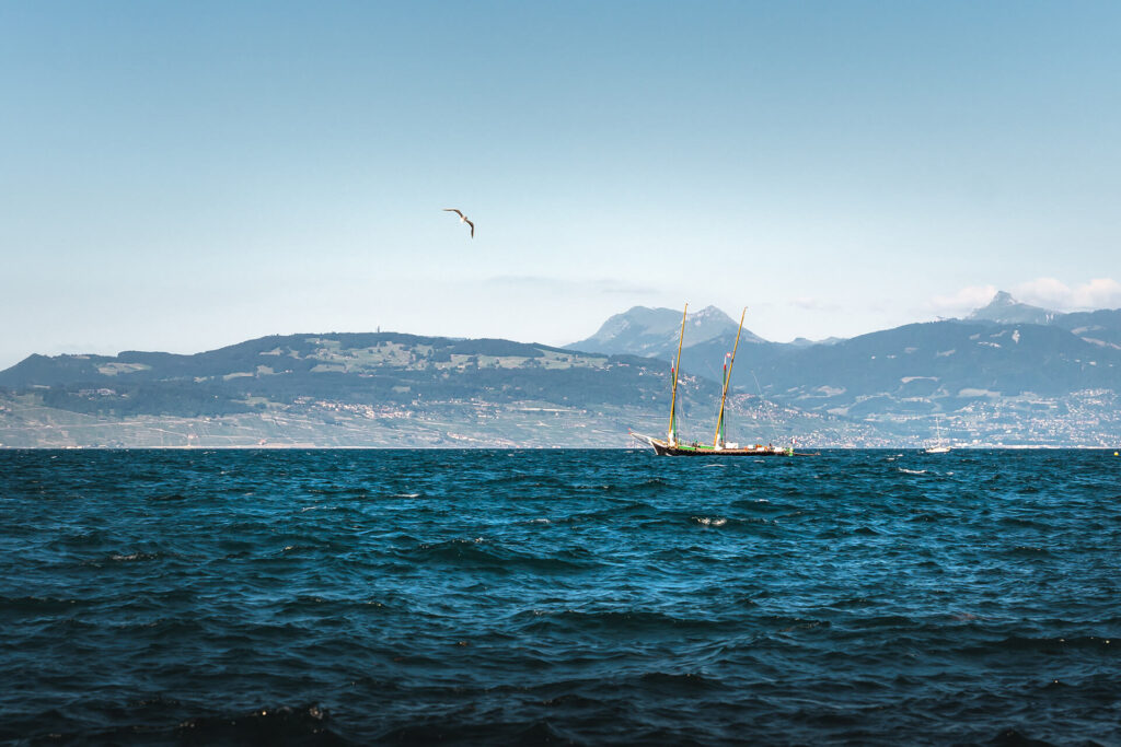 La barque "La Savoie" sur le lac Léman