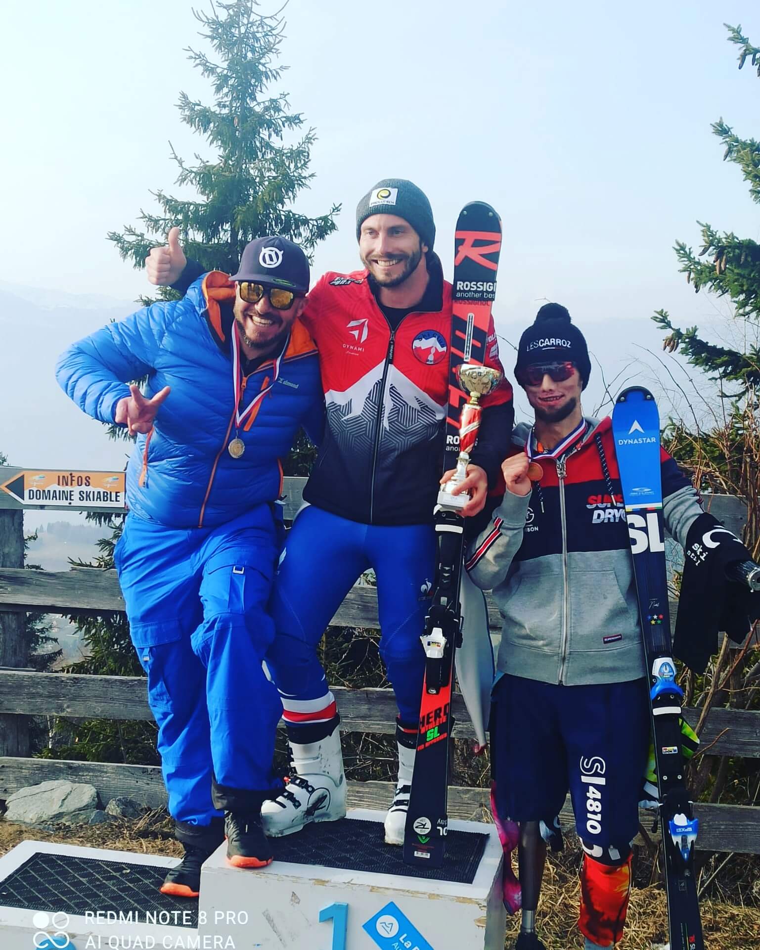 Podium Yoan Jeandemange Team Athlètes ATMB