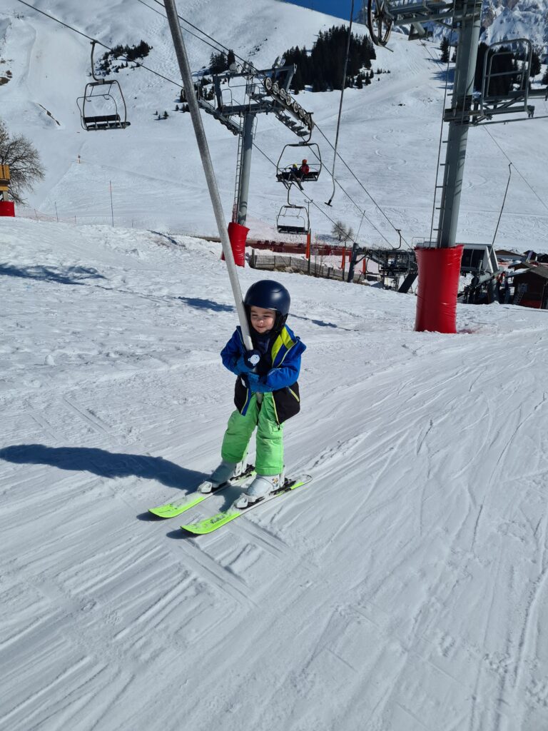 Ski en famille aux Contamines Montjoie