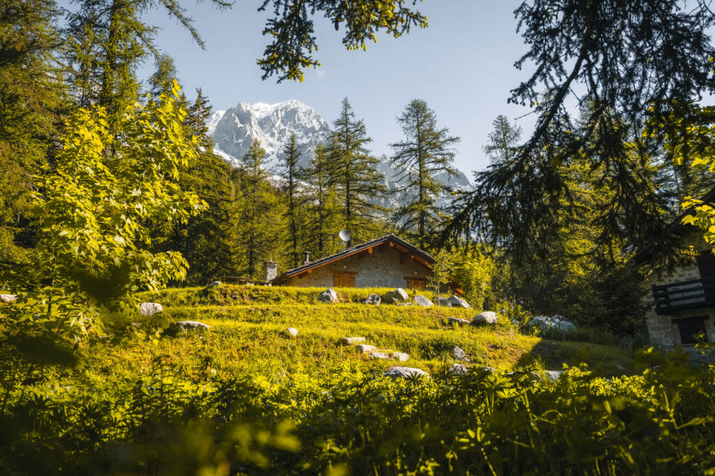 Village dans la vallée d'Aoste en Italie