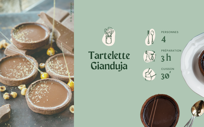 Image pour Recette de tartelette gianduja
