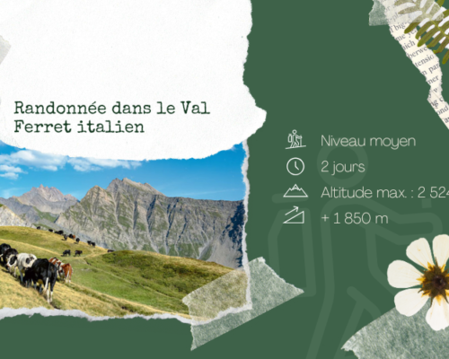 Randonnée dans le val Ferret italien