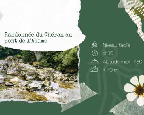 Randonnée du Chéran jusqu&rsquo;au pont de l&rsquo;Abîme