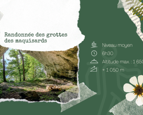 Randonnée dans les grottes des maquisards
